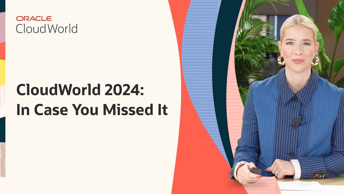 #CloudWorld in under 30 minutes! From landmark multicloud partnerships to the latest in #GenAI, and much more, catch up on everything you may have missed from Vegas! social.ora.cl/6010oLz8i