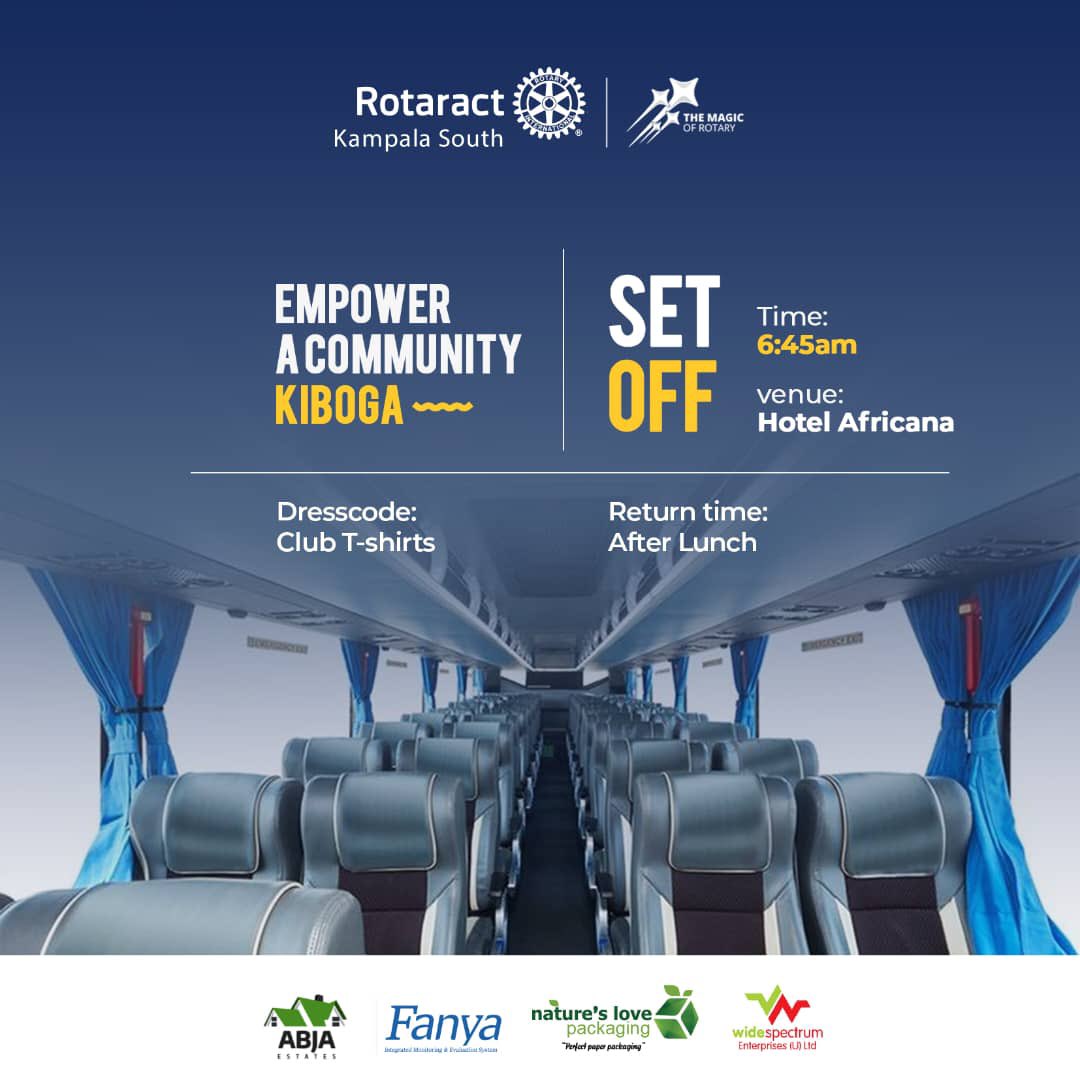 rctkampalasouth's tweet photo. 0οΈβ£1οΈβ£ DAY LEFT
The Wait is almost over for the Empower a Community project in Kiboga happening tomorrow π
Departure point: Hotel Africana
Set off time: 6:45am
#MagicalKnights
#EmpowerACommunity https://t.co/InsAxa9ziq