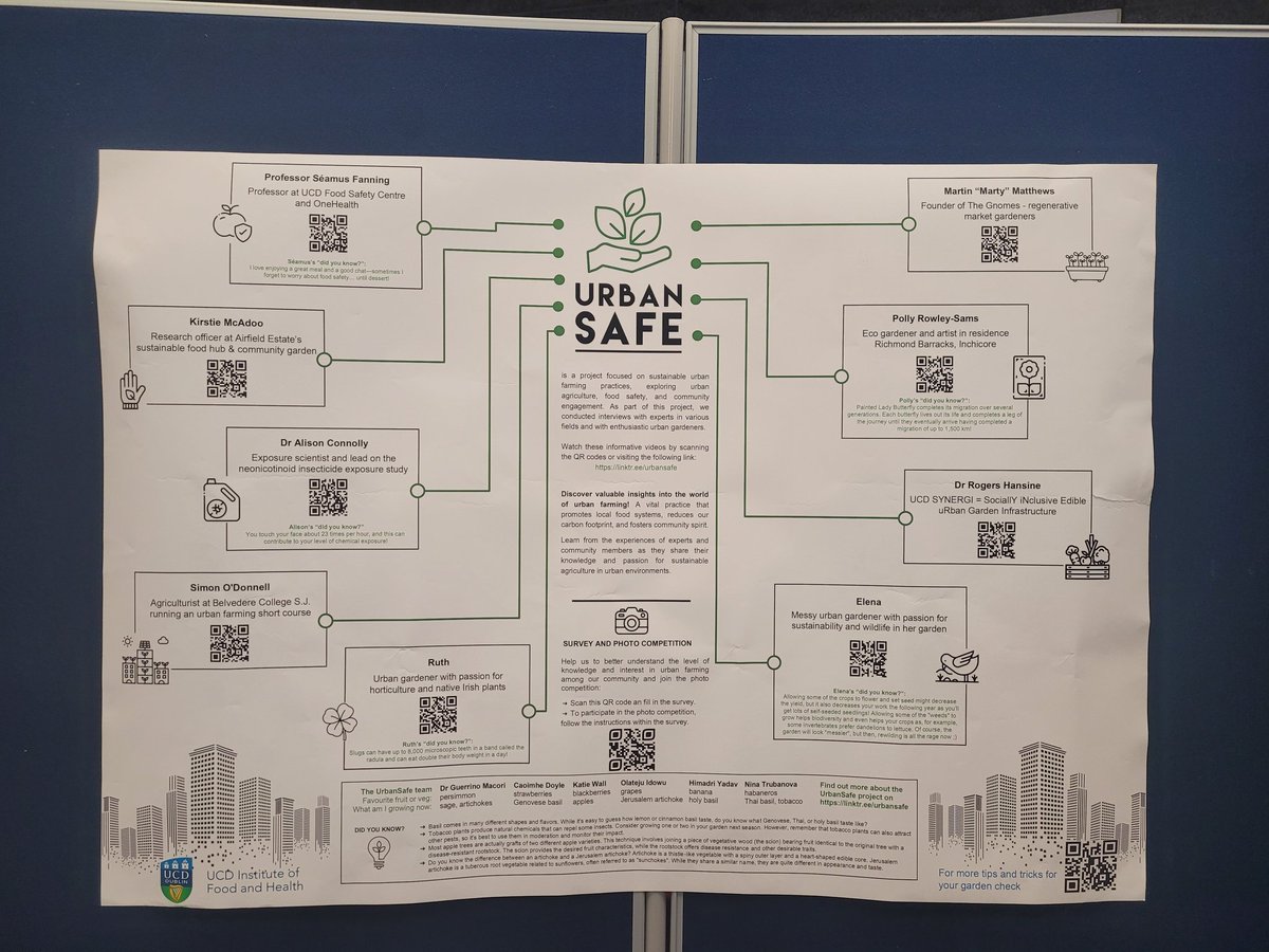 A really great event organised by <a href="/guerrinomacori/">Guerrino Macori</a> and the team for the #Urbansafe project that focuses on sustainable urban farming 🚜 practices. 
<a href="/UCD_Research/">UCD Research</a> <a href="/ucddublin/">University College Dublin</a>
