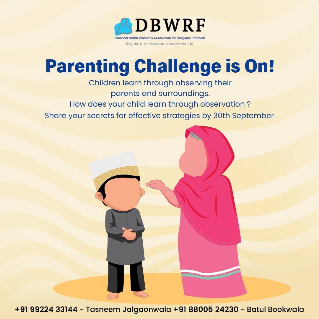 dbwrf's tweet photo. Children learn by observing their surroundings and parents. How do you use this to encourage and praise? 🤗

Share your tips and let us know what your child has learned by watching you. We’d love to hear your insights!

#ParentingAdvice #ObservationalLearning #DawoodiBohra #DBWRF https://t.co/57abCTabv4