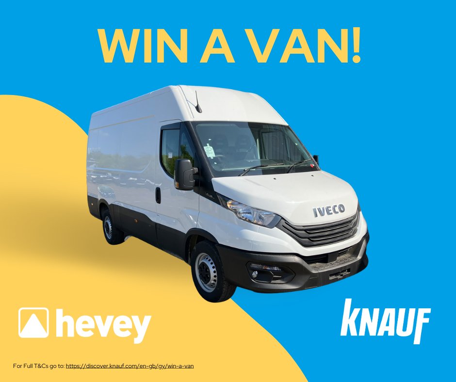 Who’s ready to WIN BIG? 🎉Here’s your chance to grab a brand new #van ! 💥

Or other goodies like a #toolbundle worth £3700 🤑
Head over to discover.knauf.com/en-gb/gy/win-a… for all the details!
Good luck! 🤞

#winavan #giveaway #buildersmerchants #knauf
