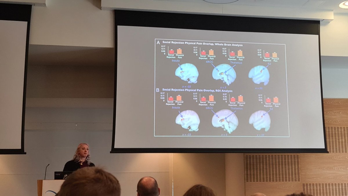 Serena (@ghnomia) on Twitter photo <a href="/LeanAgileScot/">Lean Agile Scotland</a> day 3 keynote. "Social rejection triggers the same response in our brain as physical pain... " that hits so close to home <a href="/LeanAgileScot/">Lean Agile Scotland</a> day 3 keynote. "Social rejection triggers the same response in our brain as physical pain... " that hits so close to home