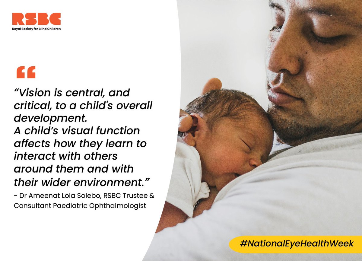 .<a href="/lolaeyedoc/">Dr Lola Solebo 💙👶🏾👁️👩🏾‍💻</a> highlights #HealthVisitors' crucial role in child #EyeCare. Working with Professor Jungoo Rahi, Honorary Consultant Ophthalmologist, they've produced resources for <a href="/iHealthVisiting/">iHV</a> to help identify and manage childhood #vision problems. 

👉rsbc.org.uk/eyes-on-the-fu…