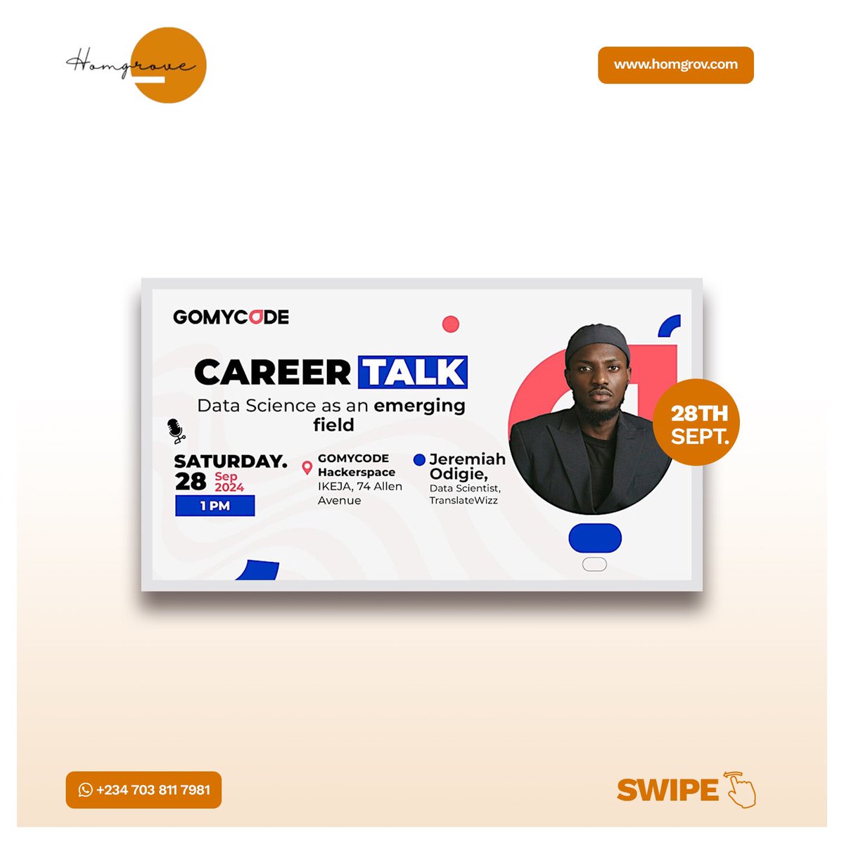 homgrove's tweet photo. Hey Tech Enthusiast,
check out these creativity-driven conferences and tech events happening in Lagos this weekend. Swipe through for more details.โจ
#Homgrove #Lagos #Tech4All #TechTrends https://t.co/hDoqUnPCDn