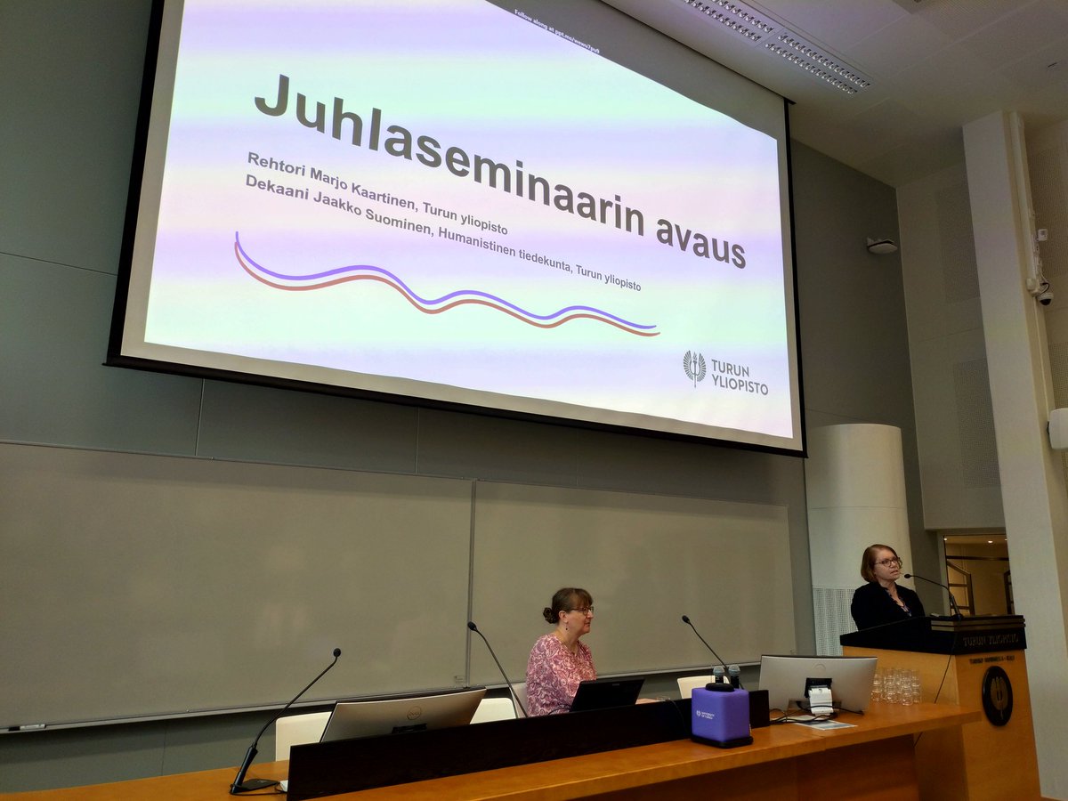 Rehtori Marjo Kaartinen avasi tilaisuuden <a href="/UniTurku/">Turun yliopisto - University of Turku</a> #kieliä Turussa
