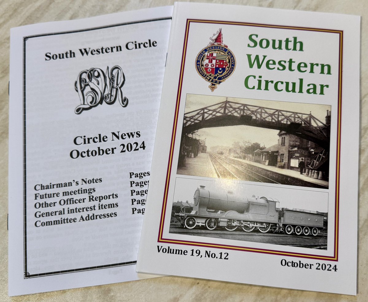 LSWR_SWC's tweet photo. Members will soon be receiving the October South Western Circular and Circle News member publications.
If you are not already a member and missing out you can join the South Western Circle here https://t.co/kQCSUtYB2S #railwayhistory #lswr https://t.co/FTWfmQSPMt