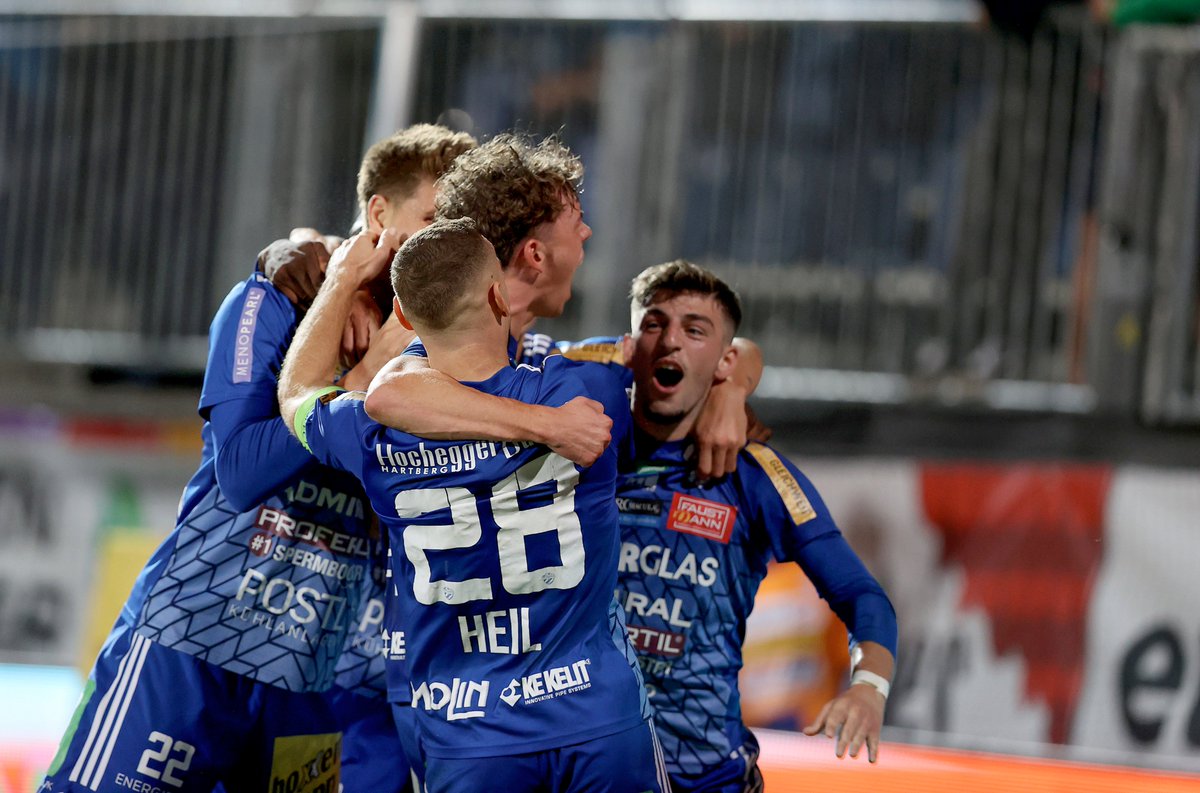 tsv_hartberg's tweet photo. Durch einen Last-Minute-Treffer konnte unsere Mannschaft am gestrigen Donnerstag im Nachtragsspiel einen wichtigen und verdienten 1:0-Erfolg gegen die WSG Tirol feiern.

Unser Spielbericht mit Bilder u. Stimmen: https://t.co/mkEOUiWUSr

#htbwsg #admiralbl #forzatsv #nevergiveup https://t.co/06NGAOF0TR