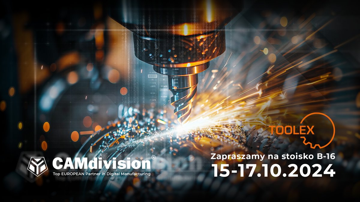 CAMdivision's tweet photo. CAMdivision zaprasza na targi TOOLEX Katowice (15-17.10), których główna tematyka dotyczy branży obrabiarek CNC oraz narzędziowej. Odwiedź nas i zobacz najnowsze rozwiązania NX CAD/CAM &amp; TEAMCENTER! #nxcad #nxcam #teamcenter https://t.co/n1c76RtQCq