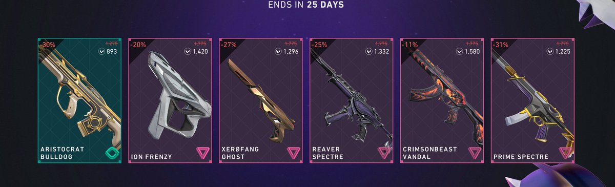 Faifrote123's tweet photo. should I cop prime spectre, or the xerofang ghost? I have gaia's vengeance ghost, that's why I'm asking.
#valorant #nightmarket #xerofang #prime https://t.co/vZHPuE6GFe