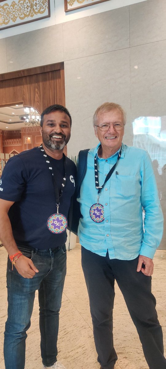 jai_GAdv's tweet photo. Got to meet the founder of @lonelyplanet Tony wheelar at #GXI 😊🙏❤️. Thank you @gadventures for getting us the incredible opportunity to meet him in @incredibleindia and giving us the opportunity to talk about #Communitytourism https://t.co/mX5k0uwcZ4
