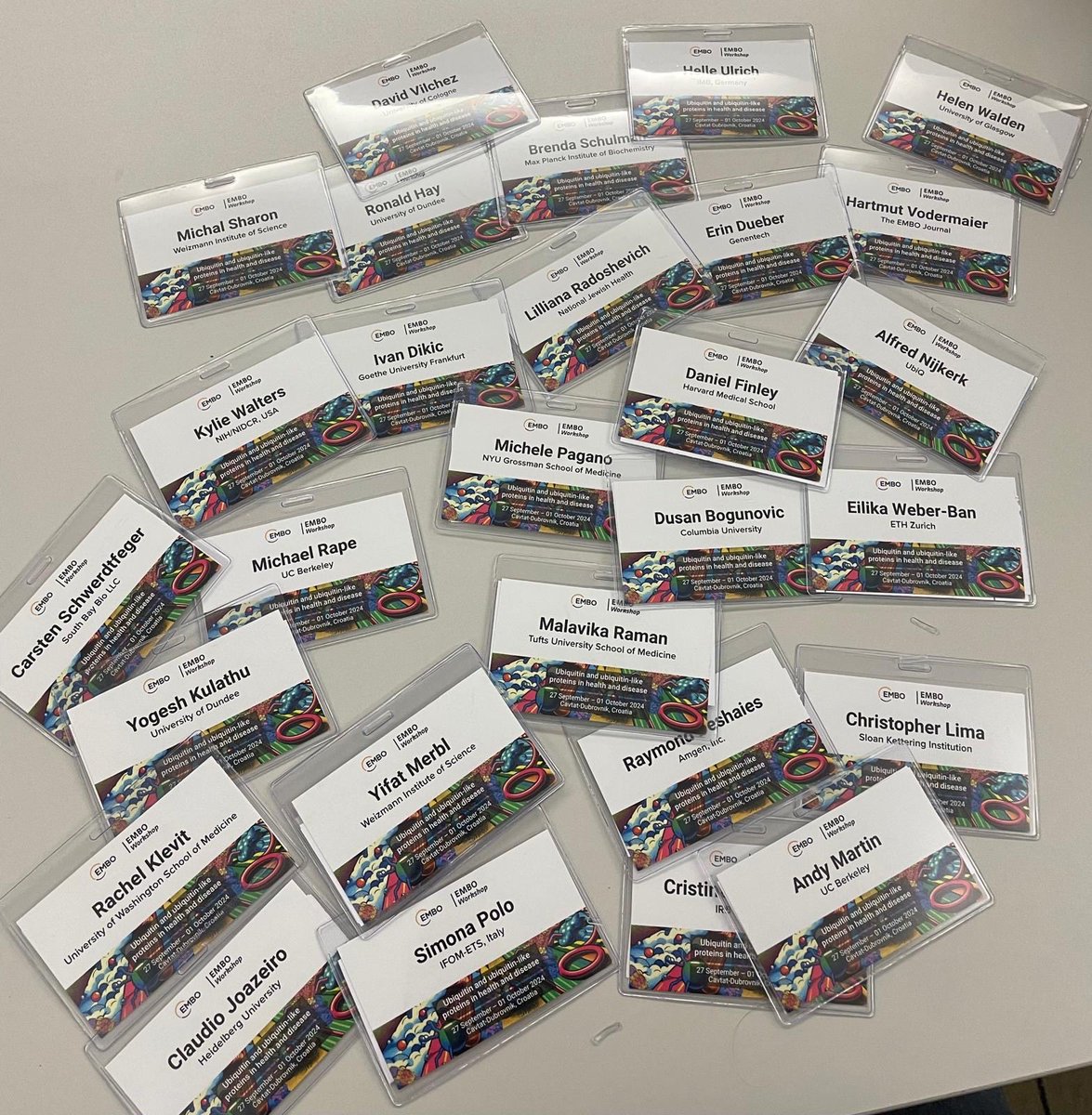 The team is working very hard to get everything ready in time for registration starting in 3 hours #EMBOubiquitin24