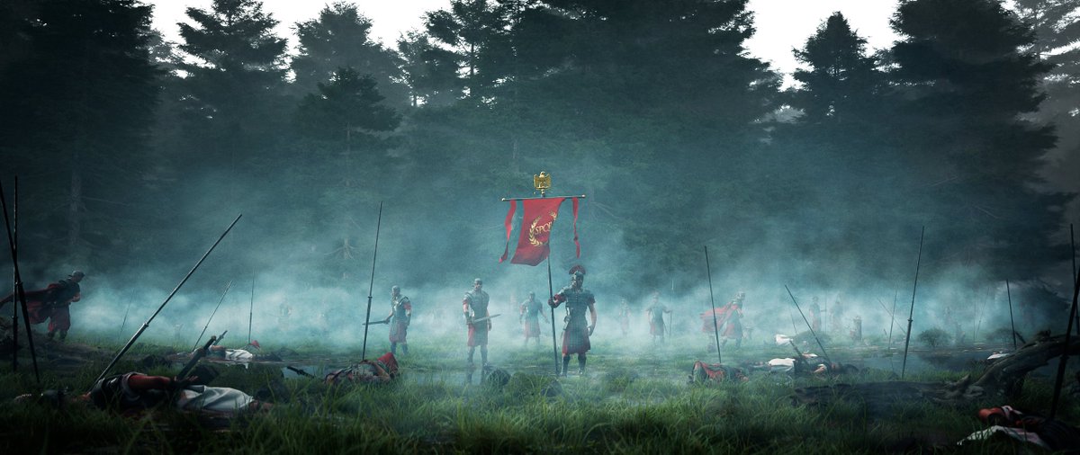 Those who found death.
Personal Project 2024

Had a ton of fun crafting this concept piece using <a href="/pdaguilar_/">Pablo Dominguez</a>  roman soldiers. I imagined this piece to take place in an alternative past where the roman empire never really lost power

#conceptart #blender3d