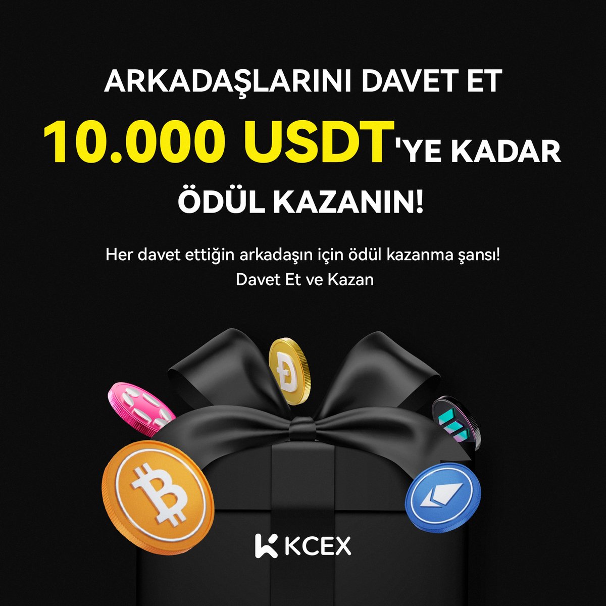 🎁 Arkadaşlarını Davet Et, 10.000 USDT’ye Kadar Ödül Kazan! 

Her davet ettiğin arkadaşın için ödüller seni bekliyor!🌟
Bu fırsatı kaçırma, hemen davet etmeye başla! 🚀

🔗bit.ly/arkadaşlarınız…

#KCEX #USDT #BTC