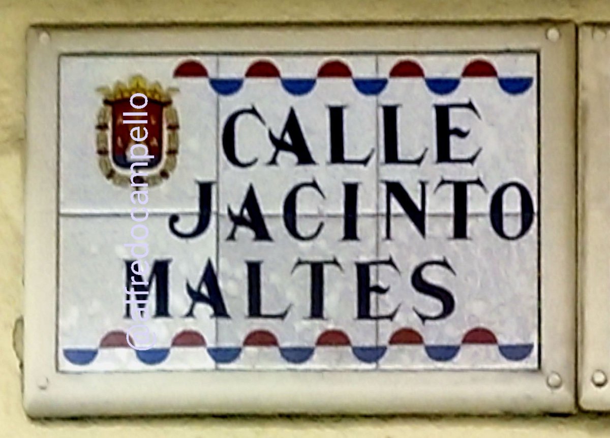En 1920 el concejal Juan Llorca Pillet solicitó rotular varias calles de las Carolinas con el nombre de diversos personajes, mayoritariamente alicantinos. Pero cometió un error: se inventó a un tal Jacinto Maltés 🧵👇