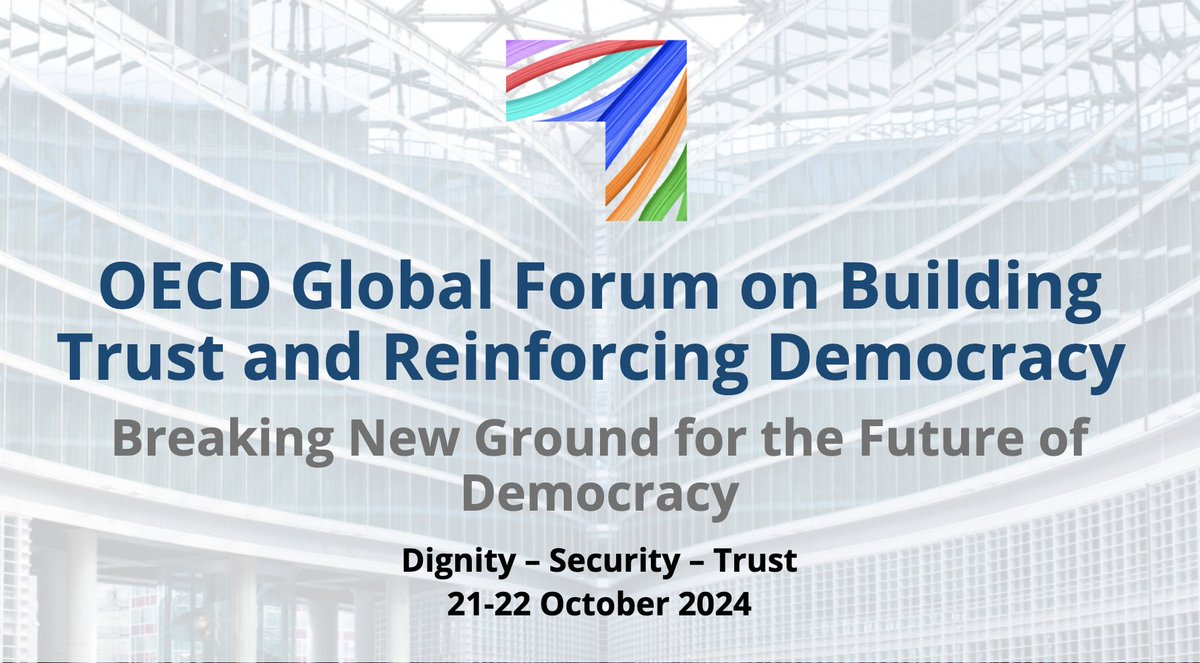 GovSmart's tweet photo. We are excited to announce that the Gov-Smart team will be participating in the @OECD Global Forum on Building Trust and Reinforcing Democracy, taking place in Milan on October 21-22 🤝 https://t.co/TRI76BN4MF