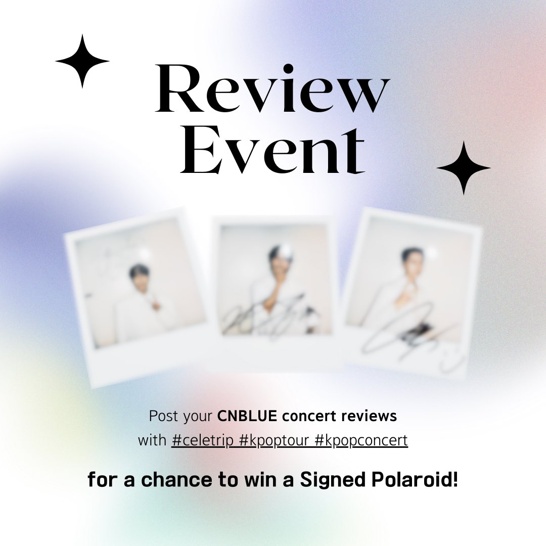 🎁 Signed Polaroid Event 2 Due to popular demand, we've prepared