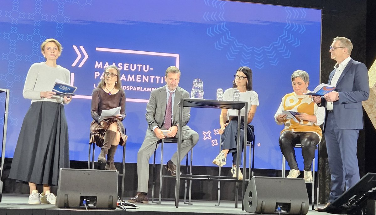 Simo Tiainen (@simokullervo) on Twitter photo What will be the future of EU's Longterm Vision for Rural Areas. Panel debate at #Maaseutuparlamentti Nurmes. <a href="/jmarkkola/">Juha-Matti Markkola</a> <a href="/KerliAts/">Kerli Ats</a> <a href="/HusbeAn/">Antonia Husberg</a> <a href="/MMKKaila/">Minna-Mari Kaila</a>, Slawomir Tokarski, Hilkka Vihinen #Ruralvision #EU What will be the future of EU's Longterm Vision for Rural Areas. Panel debate at #Maaseutuparlamentti Nurmes. <a href="/jmarkkola/">Juha-Matti Markkola</a> <a href="/KerliAts/">Kerli Ats</a> <a href="/HusbeAn/">Antonia Husberg</a> <a href="/MMKKaila/">Minna-Mari Kaila</a>, Slawomir Tokarski, Hilkka Vihinen #Ruralvision #EU