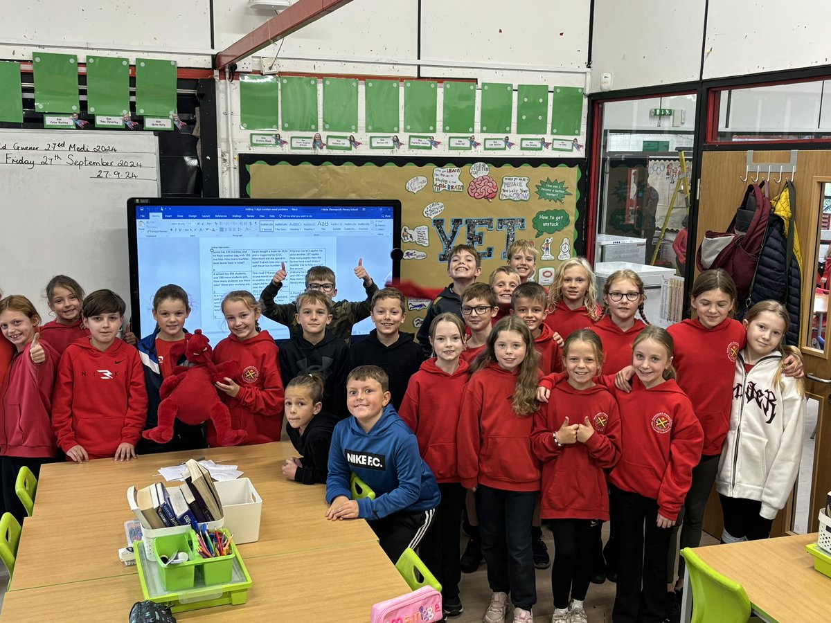 Welsh speakers of the week da iawn dosbarth pump <a href="/PentrepoethPrim/">Pentrepoeth Primary</a>