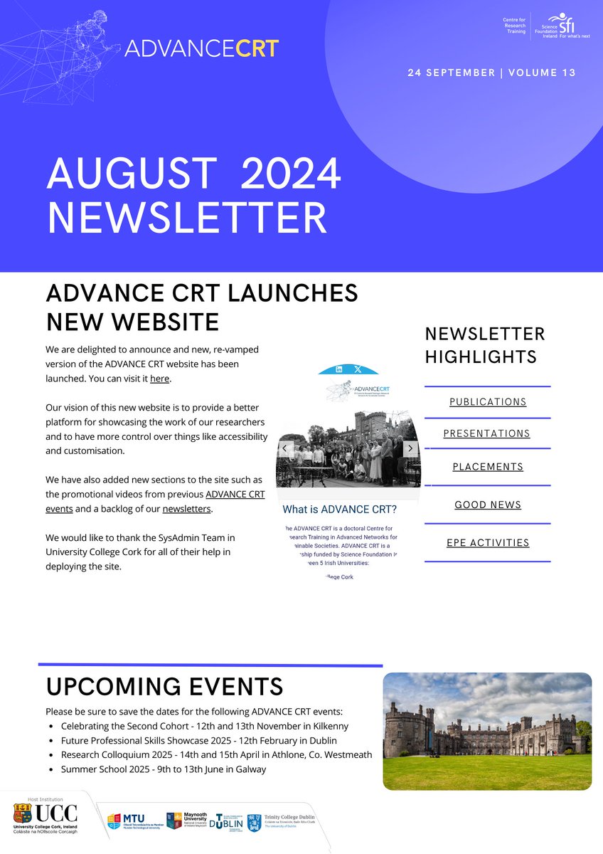 AdvanceCrt's tweet image. Our August newsletter showcases a range of fantastic outputs and achievements from our #ADVANCECRT Researchers. Congrats to Malik Muhammad Qirtas on passing his viva and @GizemYardimci for her award nomination!
canva.com/design/DAGPPnn…