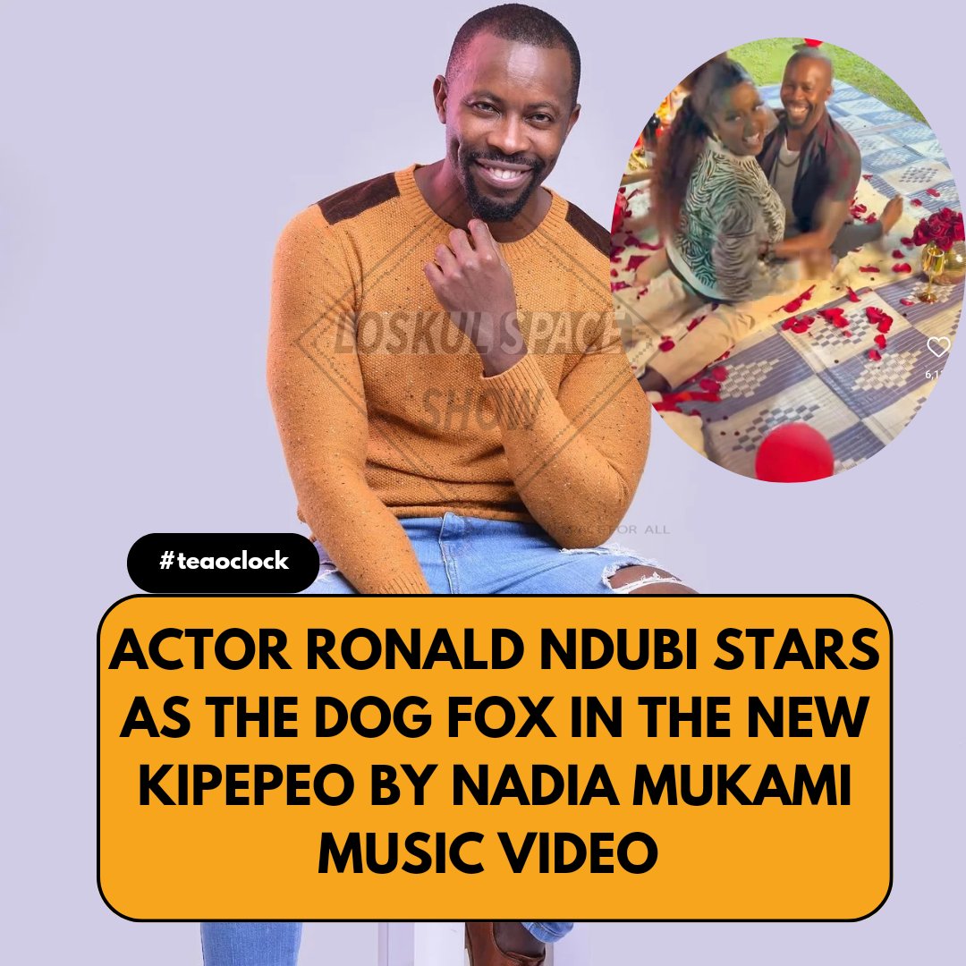 brian_loskul's tweet photo. Guess who played the dog fox in this hit by @nadia_mukami . Yes the ever handsome talented @ronaldndubi
Check the music video on Nadia's yt channel.#teaoclock https://t.co/KKVZUNdYot