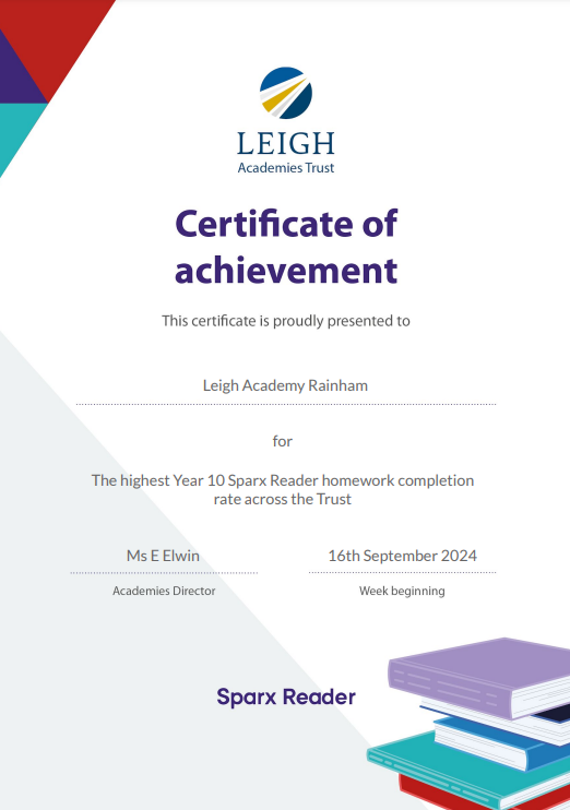 LeighRainham's tweet photo. Congratulations to all the Year 10's, it's a real achievement that we still have such reading engagement levels. Well done Year 10! https://t.co/rHPRR3fPlc