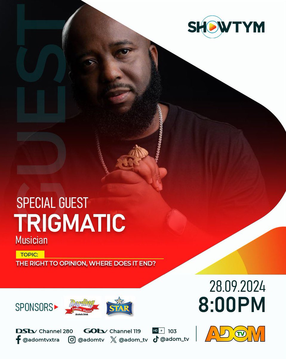 trigmaticrocks's tweet photo. This weekend we hang with the multimedia family! On @Joy997FM with the my brother @lexisbill this evening from 3pm & then @adom_tv with @andydosty from 8pm!
Remember to get your tickets for #OsagyefosNight at https://t.co/dxNzmfFY0Q
#OsagyefosNight #GhanaYoo #Trigmatic https://t.co/oelHXxGvgA