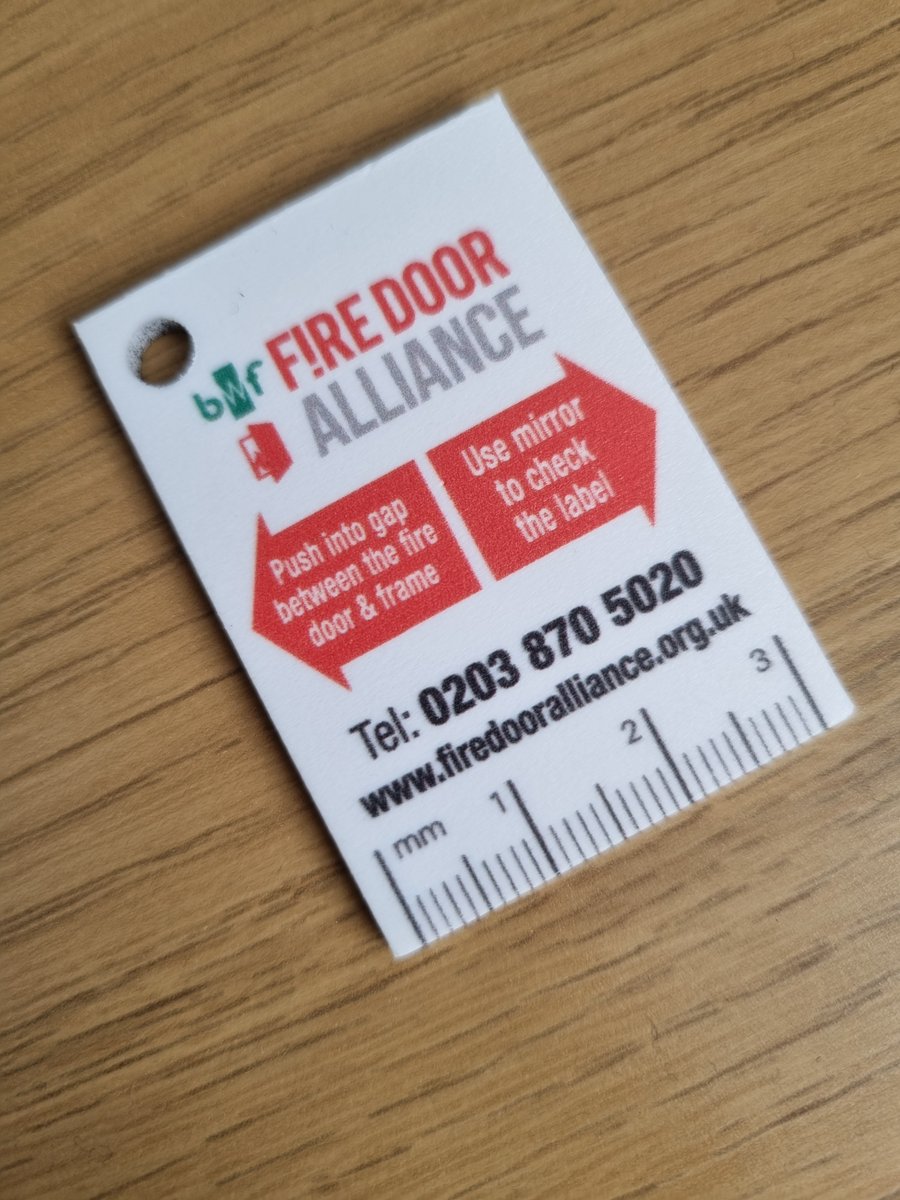 Fire Door Safety Week (@fdsafetyweek) on Twitter photo The <a href="/FireDoorAll/">BWF-Fire-Door-Alliance</a> gap testers offer a quick way to check fire door gaps, ensuring they’re not big enough for smoke or fire to pass through. Remember, they don’t replace a full inspection—regular checks are essential. Purchase gap tester here lnkd.in/evaSQYgW
#FDSW2024 The <a href="/FireDoorAll/">BWF-Fire-Door-Alliance</a> gap testers offer a quick way to check fire door gaps, ensuring they’re not big enough for smoke or fire to pass through. Remember, they don’t replace a full inspection—regular checks are essential. Purchase gap tester here lnkd.in/evaSQYgW
#FDSW2024