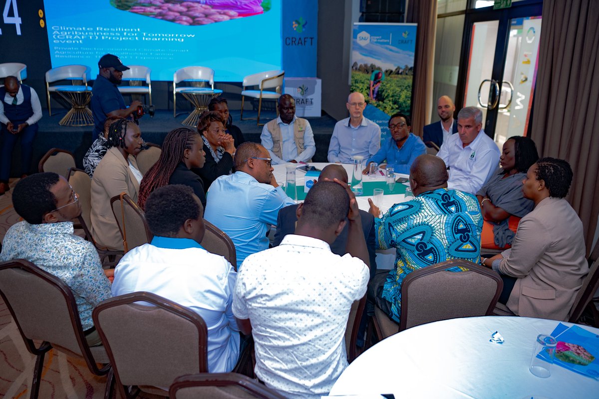 crafteastafrica's tweet photo. Key discussions during the #CRAFTLearningEvent
Private sector's role in building farmer resilience,, Digitization transforming agri-business
Policies driving #CSAadoption, Powerful insights on #GenderEquality: GESI impact analysis shows unequal role distribution in #CSA https://t.co/m7bA6d17cw