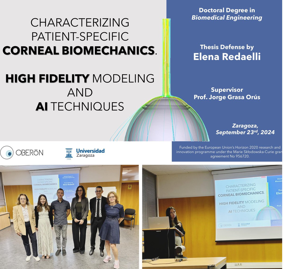 It was a pleasure to be on <a href="/ElenaRedaelli3/">Elena Redaelli</a>'s thesis defense committee at <a href="/unizar/">Universidad Zaragoza</a>. Excellent work by the <a href="/ItnOberon/">oberon_itn</a> <a href="/MSCActions/">Marie Skłodowska-Curie Actions</a> training network. Congratulations to Dr. Redaelli and her supervisor, Prof. J. Grasa <a href="/I3Aunizar/">I3A - UNIZAR</a>!