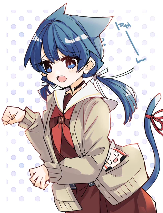 にゃんにゃん村野の困り顔 #蓮ノ空美術部 
