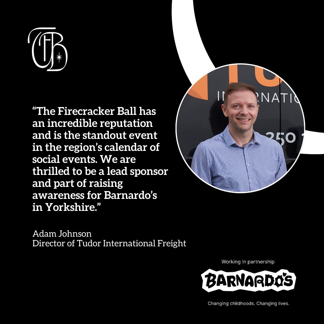 Thank you to our co-sponsor, <a href="/Tudor_Freight/">Tudor Freight</a> for your support! 🤝

Tudor International Freight are an award-winning logistics company based in Horsforth, Leeds.

bit.ly/4cMk2as

All in aid of <a href="/Barnardos/">Barnardo’s</a>

#Barnardos #Fundraising #Sponsorship