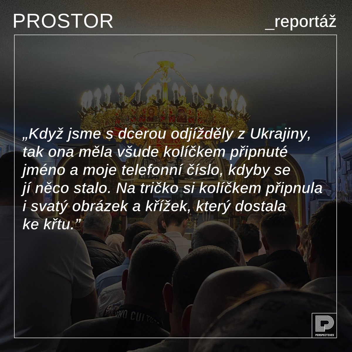 revueProstor's tweet photo. Přinášíme II. část cyklu naší junior reportérky Natálie Šimůnková. Tentokrát navštívíme bohoslužbu v kostele sv. Mikuláše v dejvickém činžáku a seznámíme se s duchovními zkušenostmi tří ukrajinských žen. 
https://t.co/fIp62FzLZu https://t.co/y6gHeyKGcV
