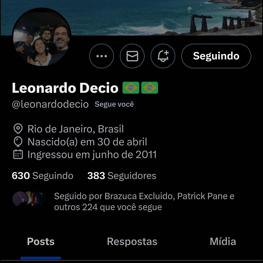Bom diaaa pessoas lindas!!! 
Deus abençoe o nosso dia...
Meu colega tem poucos seguidores e não está sendo correspondido por todos, bora da uma moralzinha? 
<a href="/leonardodecio/">Leonardo Decio 🇧🇷🇧🇷</a>