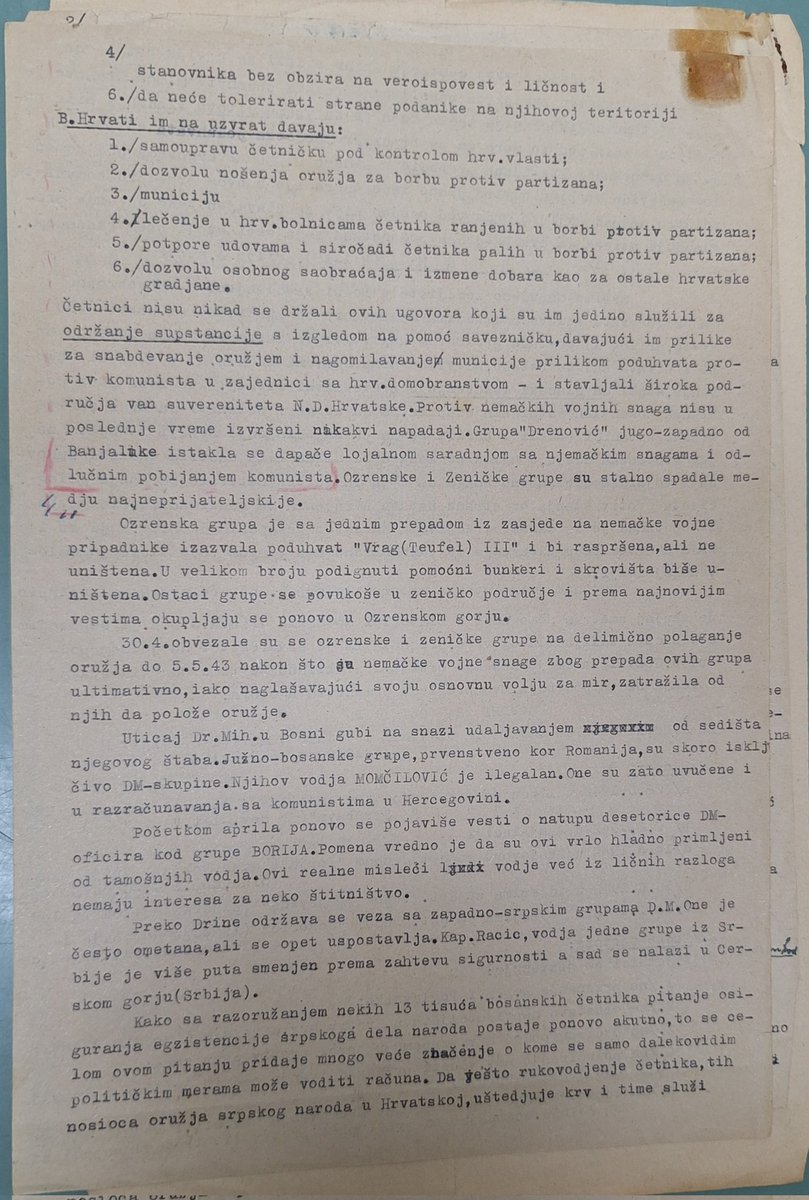 AndabakIvan's tweet photo. Povjerljiv dokument njemačkog zapovjedništva 373. 🇭🇷 Infanterie-Division.
Dokument je zapravo elaborat o četničkim jedinicama na prostoru Slovenije, NDH i Crne Gore.
Par stranica o odnosima, prije svega suradnji, između četnika i NDH i njem. jedinica. https://t.co/ifUCn0H7j6
