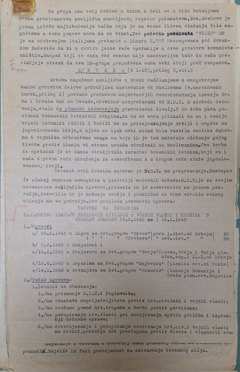 AndabakIvan's tweet photo. Povjerljiv dokument njemačkog zapovjedništva 373. 🇭🇷 Infanterie-Division.
Dokument je zapravo elaborat o četničkim jedinicama na prostoru Slovenije, NDH i Crne Gore.
Par stranica o odnosima, prije svega suradnji, između četnika i NDH i njem. jedinica. https://t.co/ifUCn0H7j6
