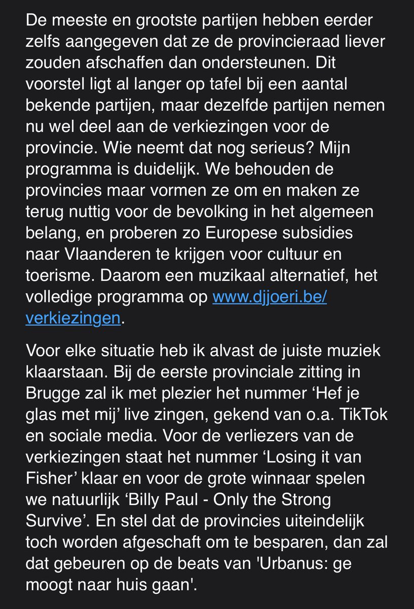 JulesFremaut's tweet photo. Zeg nog eens dat de provinciale politiek saai is. https://t.co/M5l22hbrkd