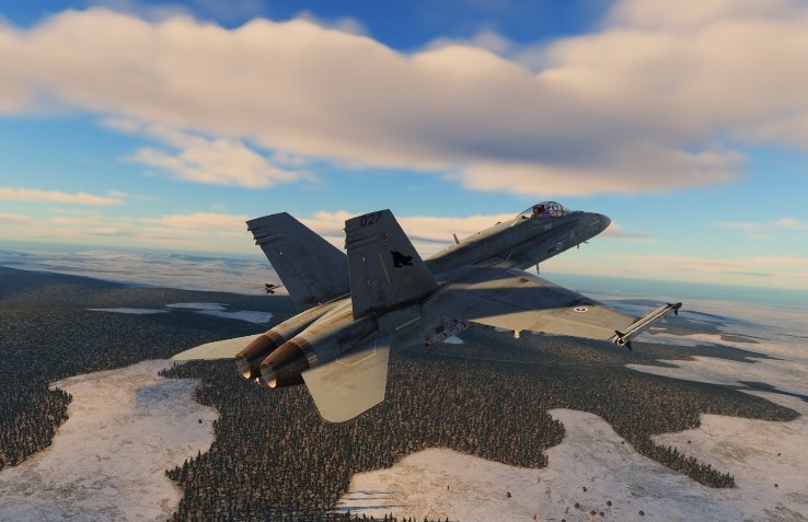 RAeSTimR's tweet photo. How low can you go? Hunting MiGs, dodging SA-6s and attempting to shut down enemy airbases with pals online with the highly dynamic 'Foothold' #DSCWorld mission - very challenging with the AI attempting to reinforce and recapture bases! #avgeek https://t.co/oGjC0RUzVT