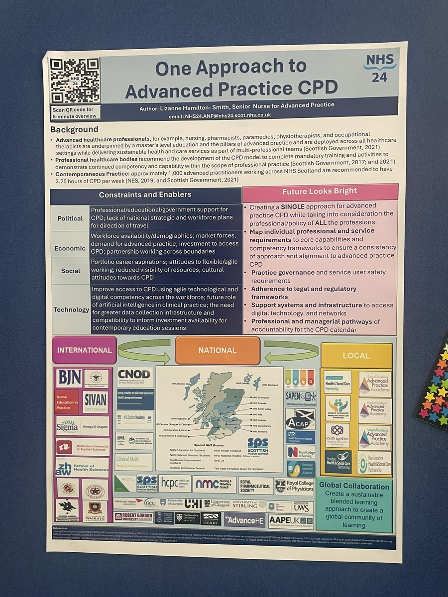 #ACAPScotland2024 #advancedpracticeCPD <a href="/NHS24/">NHS 24</a> <a href="/lhamsm11/">Lizanne HS</a>