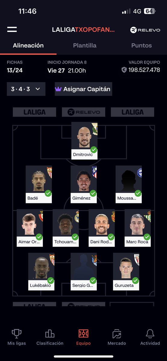 Ioritz2's tweet photo. @ElBielsaFantasy Suplentes: Ricardo Rodríguez, Jauregizar, Prados 

¿Algún cambio? https://t.co/IVFlyHmYuH