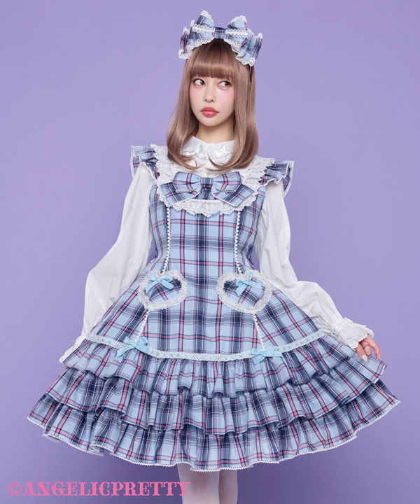 angelic pretty macaron tweedジャンパースカート 薄紫｜♡ Macaron