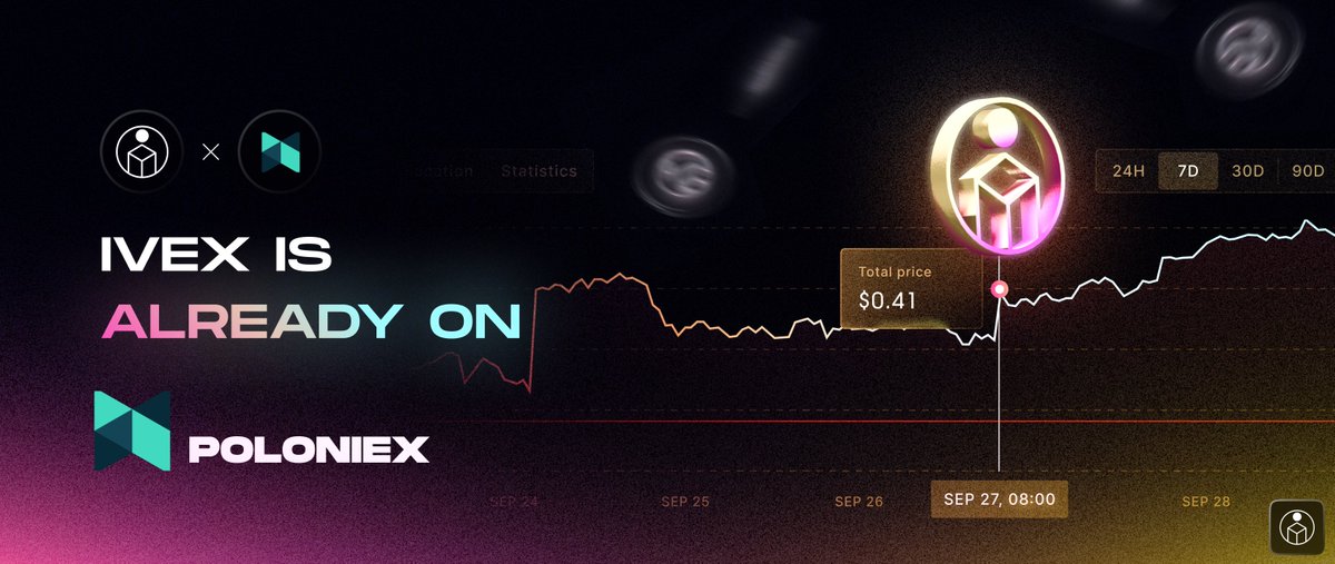 ⚡️ Trading $IVEX is now open on POLONIEX

💰 Now you can buy the $IVEX token at the best price

Trade now👇
poloniex.com/trade/IVEX_USDT
