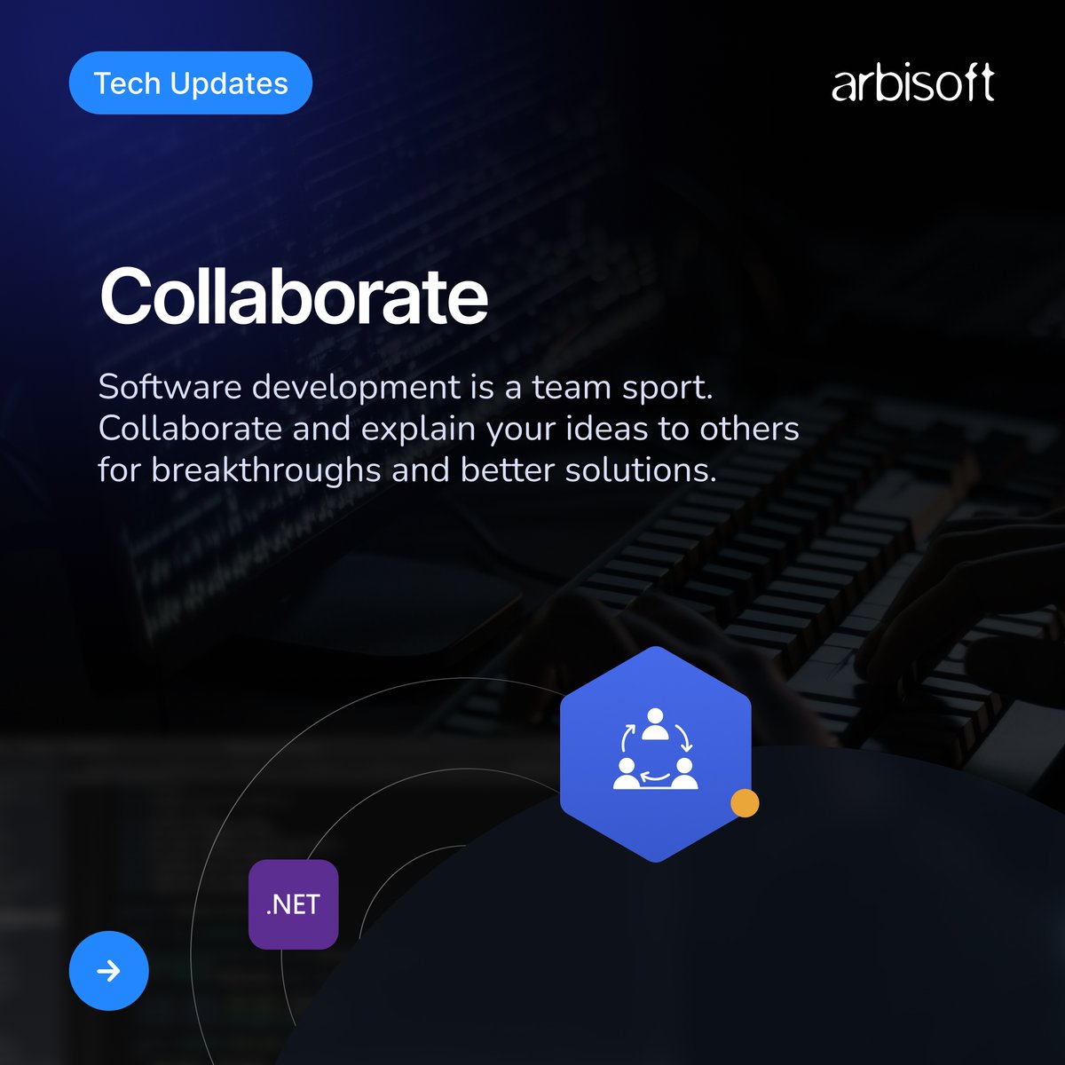 arbisoft's tweet image. Boost your efficiency as a .NET developer with these 3 productivity hacks! 🚀 Whether you&apos;re working on debugging, refactoring, or code management, these tips will help streamline your workflow and save valuable time. 💻✨

#DotNetDevelopers #CodingTips #DeveloperLife