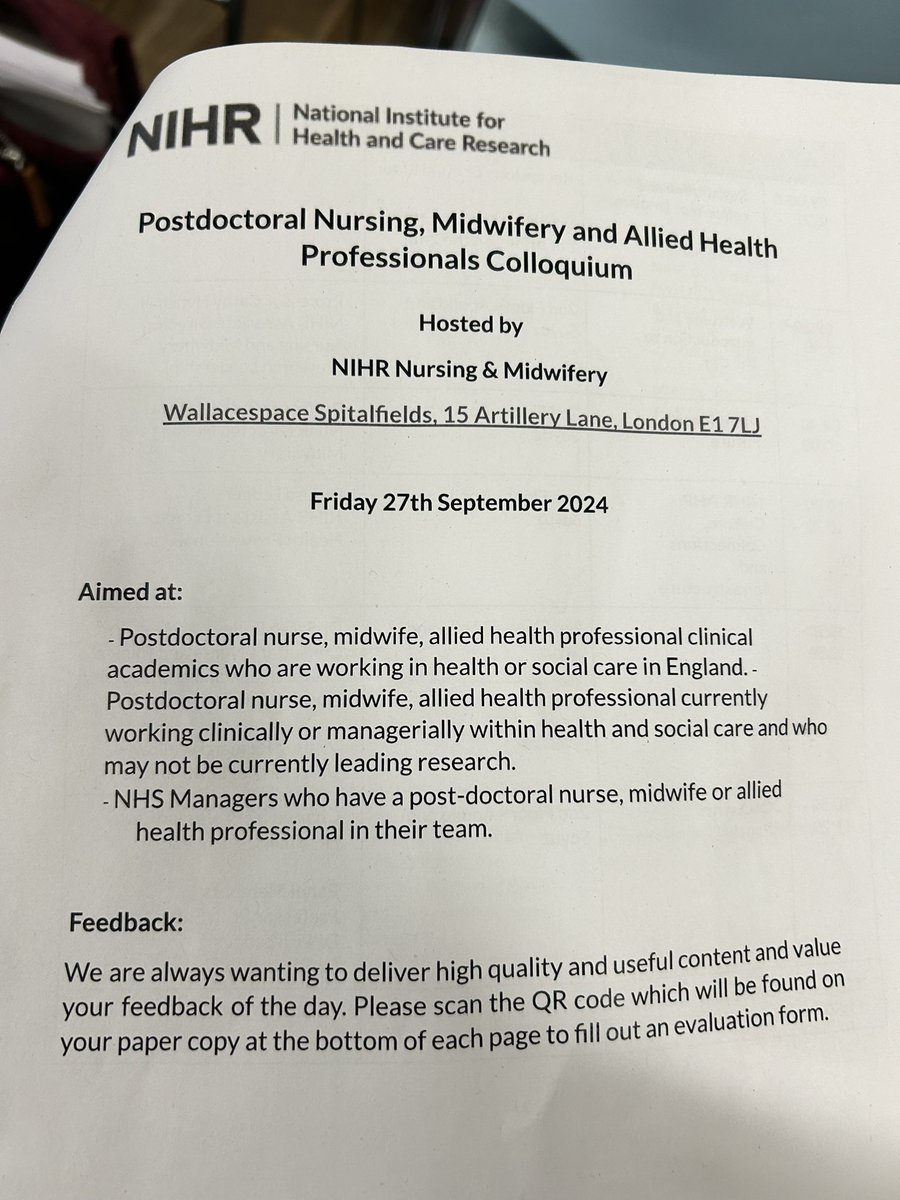 donnaaust1n's tweet photo. Excellent insight into what is happening at national level for #NMAHPS. Thank you @ruthendacott and Dr Lisa Ledger for a great introduction.
A rainy day in London well spent!
#NIHRNursingMidwifery #AHPResearch https://t.co/r8K2NPkZMJ