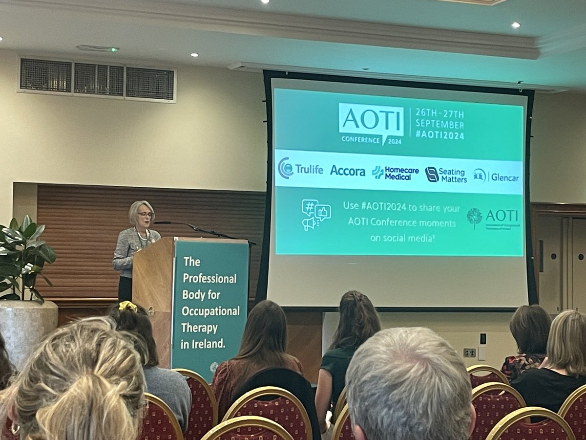 YanlinLiu17's tweet photo. Day 2 of #AOTI2024 continues! 

Keynote Speaker Helen Rochford-Brennan shared her valuable insights. 

The Eva Duggan Award Presentation by Sharon Leahy , The NRH Whizzy Wheelers was truly inspiring—their activities are incredibly meaningful and impactful!

#OccupationalTherapy https://t.co/lSg6JbsMlv