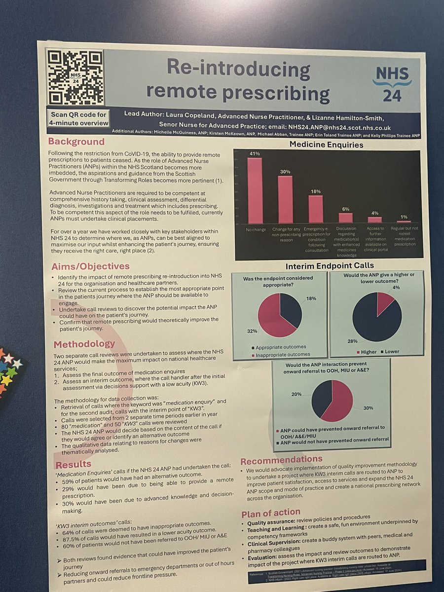 ACAPScotland's tweet photo. #ACAPScotCon2024 @lhamsm11 @NHS24 #remoteprescribing fantatic work https://t.co/q2VxdEGn8L