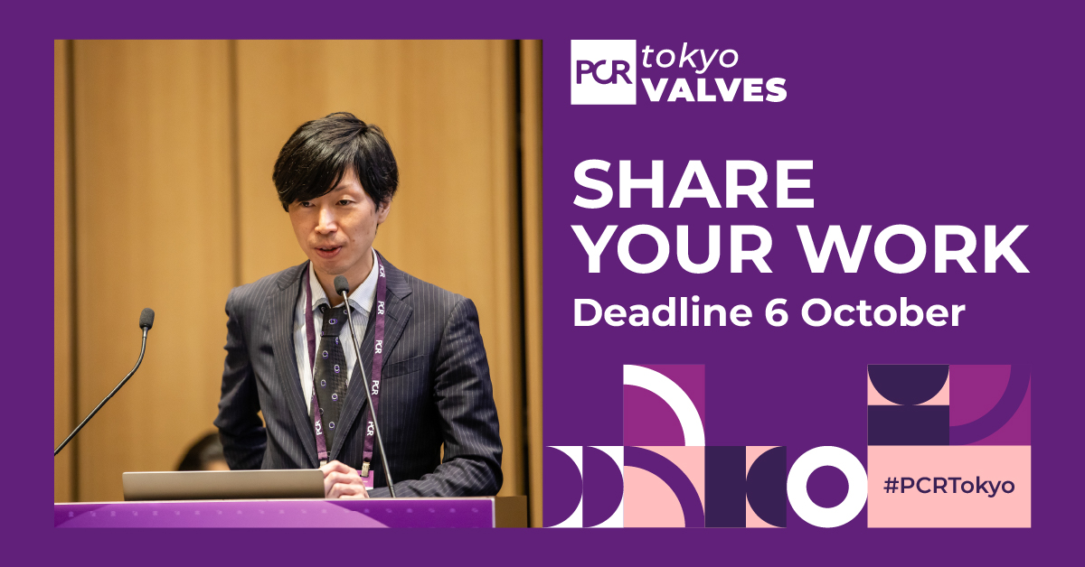 PCRonline 🫀 (@pcronline) on Twitter photo ⚠️ Deadline alert for #PCRTokyo! Submissions close on 6 October, send in your Scientific Abstracts, Clinical Cases and Late-Breaking Trials now. Let your work get the visibility it deserves: pcronline.com/Courses/PCR-To…
#interventionalcardiology <a href="/dmylotte/">Darren Mylotte</a> <a href="/OhnoTuri/">Yohei Turi Ohno</a> <a href="/didier_tchetche/">Didier Tchetche</a> ⚠️ Deadline alert for #PCRTokyo! Submissions close on 6 October, send in your Scientific Abstracts, Clinical Cases and Late-Breaking Trials now. Let your work get the visibility it deserves: pcronline.com/Courses/PCR-To…
#interventionalcardiology <a href="/dmylotte/">Darren Mylotte</a> <a href="/OhnoTuri/">Yohei Turi Ohno</a> <a href="/didier_tchetche/">Didier Tchetche</a>