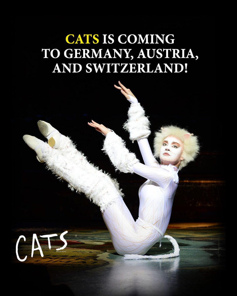 🎭✨ CATS is hitting the road for an incredible tour across Germany, Austria, and Switzerland! 

Secure your spot now 🎟️ : bit.ly/3XWXGho

#CATSMusical