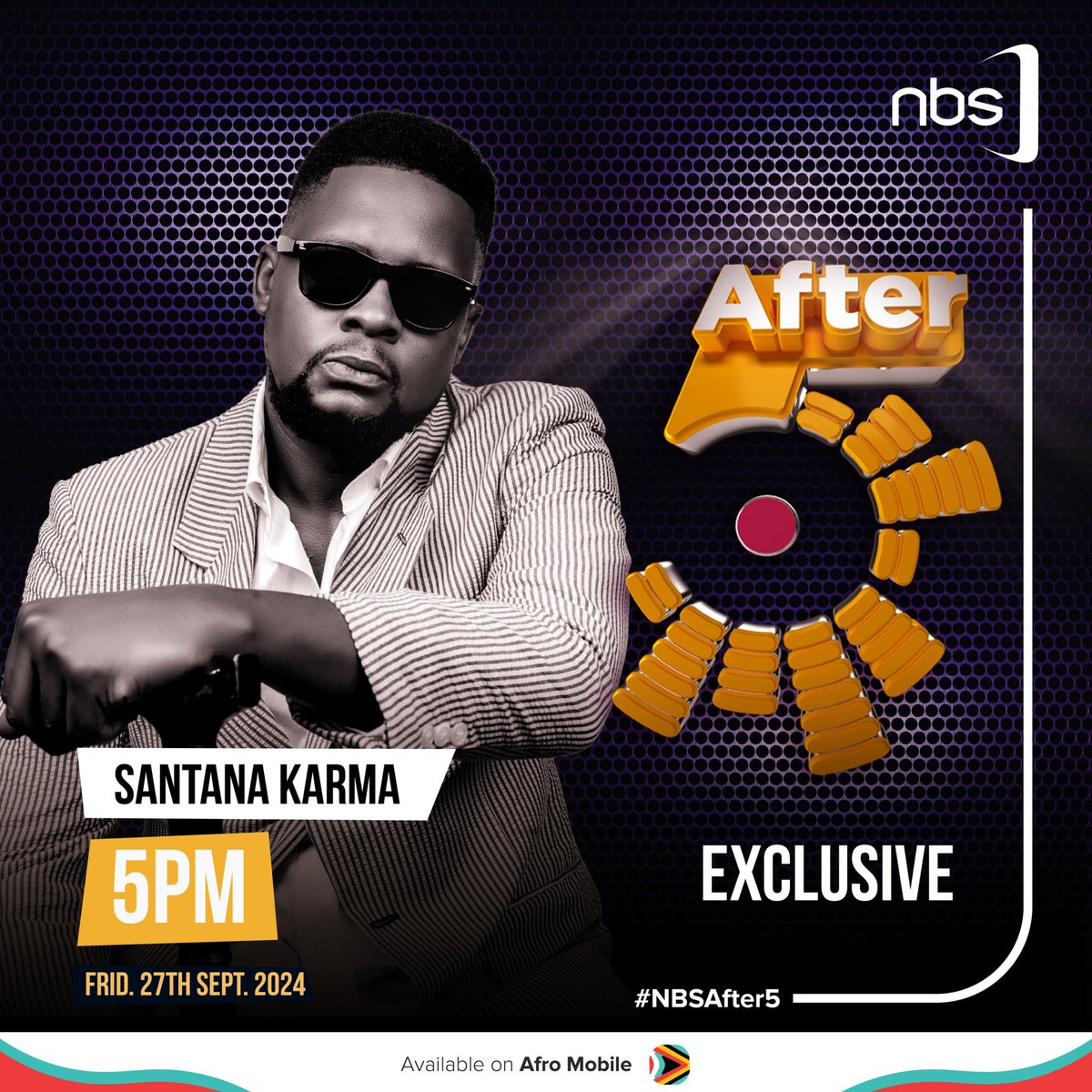 SantanaKarma's tweet photo. Vybz O'clock 🔥 ⏲️ 5pm
 @NBSAfter5📌  its a date 🫡

https://t.co/H6jm72sZUu

#Wankuba 
#MbiikoAlbumOut https://t.co/BYWQXoDWCw