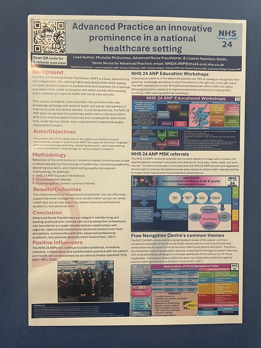 #ACAPScotland2024 <a href="/NHS24/">NHS 24</a> more fantisic posters