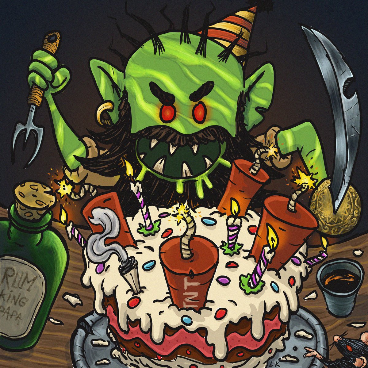 bullyzking's tweet photo. Just wanna thank @Leo_Karsenty for this awesome artwork piece he did for me on my birthday ❤️ also wanna thank the whole team at @BullyzCrew ❤️ we have the best of the best in our community 💎 1 big happy family https://t.co/uvZtroQbXV